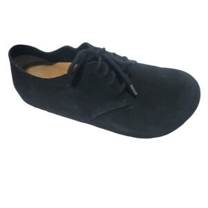 Birkenstock Dundee Low Black Suede Unisex Shoes Made In Germany Size M 7 / W 9